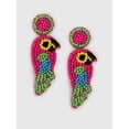 thumbnail image 2 of Parrot Shaped Beaded Drop Earrings, 2 of 3