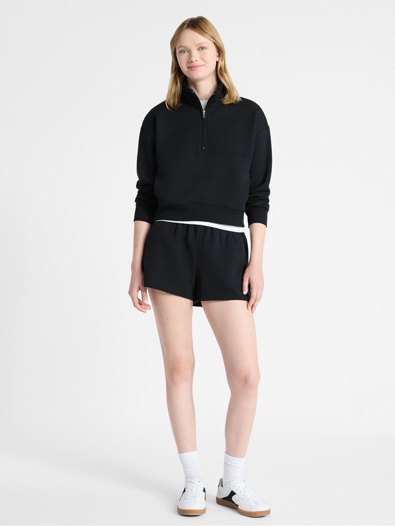 No Boundaries Fleece Half Zip Pullover, Women's - Walmart.com