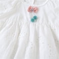 thumbnail image 4 of Baby Girl Cotton Romper Dress with Matching Sun Hat, 4 of 10