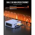 thumbnail image 4 of GMKtec Gaming Mini PC, 16GB RAM 512GB SSD, AMD Ryzen 7 5825U(Up to 4.50Ghz), Windows 11 Pro Mini Computers, Triple Display, Dual 2.5G LAN, Nucbox M5 Plus, 4 of 8