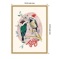 thumbnail image 5 of Kate and Laurel Framed Canvas Wall Art Print 'Winter Fellow Birds' by Hannah Beisang, 18 x 24 Sylvie Bright Gold Frame, Whimsical, Animal Art for Wall Decor, 5 of 8