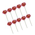thumbnail image 1 of Wosthever 10 piezas de flores artificiales Gerbera plantas falsas simulación sin olor para Navidad jardín oficina boda Decoración rosa claro rojo Wosthever HA084637-06, 1 of 6