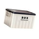 thumbnail image 4 of Contenedor de almacenamiento con tapa, versátil, ahorra espacio, organizador para maletero de coche, caja de almacenamiento con tapa, contenedor para Blanco Azul, 4 of 8