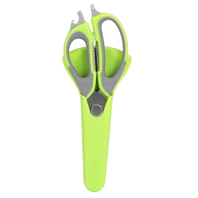 Tijeras multifunción de acero inoxidable para barbacoa con funda protectora, herramienta para cocinar en picnic.