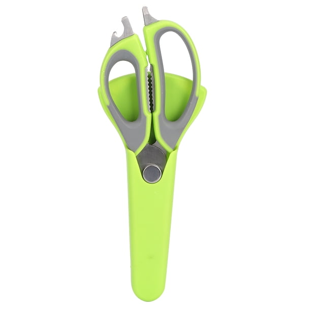 Tijeras multifunción de acero inoxidable para barbacoa con funda protectora, herramienta para cocinar en pícnic