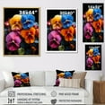 thumbnail image 4 of Designart "Blissful Burst Of Colorful Pansies" Pansies Wall Art Prints, 4 of 7