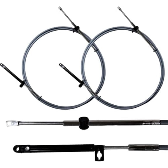New Throttle/Shift Cable for Mercury Mariner Outboard Motor 2 Pcs 12 Ft. Gen I 33C$$Watercraft