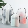 thumbnail image 4 of 10PCS Transparent Frosted Travel Bags, Travel Storage Bags, Family Storage Bags, Men's And Women's Shoe Drawstring Bags, 4 of 8