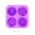 thumbnail image 3 of Miangastore Heat-Resistant Silicone Muffin Baking Mold Purple 1Pcs 6.8X3In, 3 of 8