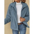 thumbnail image 3 of womens-fleece-lapel-cropped-jacket, 3 of 6