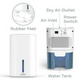 Pure Enrichment PureDry Mini Dehumidifier Compact Water Tank