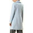 thumbnail image 3 of INSPIRE CHIC Women's Cute Turn Down Collar Single Breasted Long Belted Trenchcoat, 3 of 6