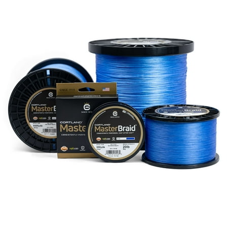 UPC: 0043372154810 | Cortland Master Braid – Braided Fishing Line  Blue