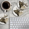 thumbnail image 5 of Thirstystone Elk 4-Pack Round Absorbent Stone Coasters, 5 of 7