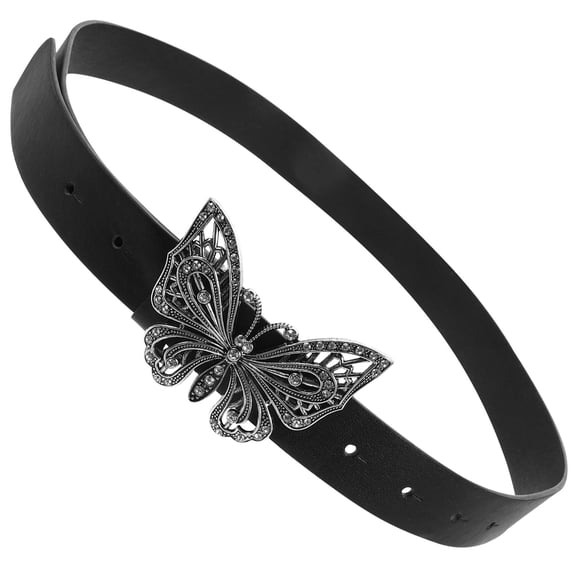 Raindrops Fashion Belts for Women Stylish Black PU Waist Belt 1Pcs for Various Occasions