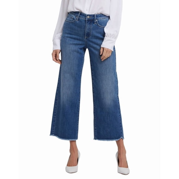 NYDJ womens Coco Romantic Indigo Wide Leg Jean, 10