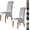 Grey, variant on LKJYER Velvet Stretch High Back Parsons Chair Covers Set , Removable Spandex XL/Oversized Extra Large Size Dining Room Chair Covers Slipcovers, Seat Protectors for Dining Room Banquet Decor