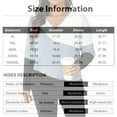 thumbnail image 2 of ASDFVBKG Women's Long Sleeve Shirts Plus Size V Neck Comfy Top Fashion Relaxed Fit Color Block T Shirts Light Gray 4XL, 2 of 4