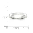 thumbnail image 4 of Primal Gold 10 Karat White Gold 3mm Standard Flat Comfort Fit Band Size 11, 4 of 5