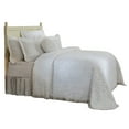 thumbnail image 3 of Better Trends 2 Piece Chenille Bedspread Set for Twin Bedspread 100% Cotton Lightweight Bedspread for all Season Wedding Ring Collection - White, 3 of 5