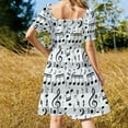 thumbnail image 4 of 2024 Musical notes Dress Women's dresses dresses summer woman, 4 of 7
