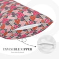 thumbnail image 3 of Yiaed Hearts for Valentines day Print Brushed Microfiber Envelope Pillowcases, Standard,Envelope Closure Pillow Cases（No pillow core）-16"x24", 3 of 6