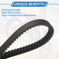 thumbnail image 4 of Unique Bargains Drive Belt for PCX for 125, Wear-Resistant Rubber Fiber Black Powersports V-Belt 1 Pc, 4 of 7