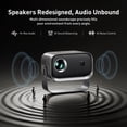 thumbnail image 4 of SGV Mini Projector, Wi-Fi 6 BT 5.2, Integrated 5 W Speaker, 180° Tilt Head,  Video Projector for Home, Bedroom, Camping ，Grey, 4 of 8