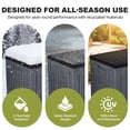 thumbnail image 4 of Dextrus Outdoor Waterproof 120 Gallon Resin Deck Box, Dark Brown, 4 of 7
