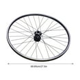 thumbnail image 2 of Mountain Bike Wheelset 27.5 Inch, Aluminum Alloy Rim Disc Brake MTB Wheelset, Quick Release Front Rear Wheels Black Bike Wheels Carbon Hub MTB Wheels Fit 7-11 Speed Cassette, 2 of 7