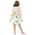 thumbnail image 7 of FORMRS Niños Bathrobe Unisex Hooded Robe Soft Plush Pajamas Sleepwear, Size 7-9T, Rainbows Pattern, 7 of 7