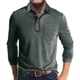 thumbnail image 1 of Blusa y camisa de manga larga con cuello vuelto para hombre, estilo casual, con bloques de color, de poliéster y manga larga., 1 of 5
