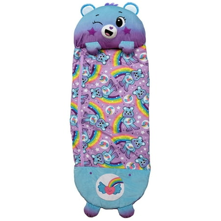 Happy Nappers: Care Bears Sleep Sack Medium - Dream Bright Bear - 54 x 20", 2-In-1: Plush Character Opens Into Sleeping Bag, Soft Play Animal, Kids 3+