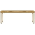 thumbnail image 2 of vidaXL Coffee Table 100x50x35 cm Solid Mango Wood and Steel, 2 of 5