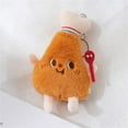 thumbnail image 2 of RKZDSR Cartoon Plush Keychains: Hamburger, French Fries, Hot Dog, and Chicken Leg Designs, 2 of 2