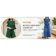 thumbnail image 5 of PUWEI Women's 2 Piece Smocked Top & High Waisted Wide Leg Pants Set Boho Matching Set Lounge Outfit with Pockets, 5 of 7