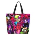 thumbnail image 2 of Invader Zim Cartoon Tote Bags Reusable Women Shoulder Bag Grocery Bag Travel Beach Shopping Work Daily Handle Bag, 2 of 8