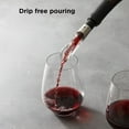 thumbnail image 4 of Wine Aerator and Pourer, 1.1 x 1.1 x 5.2 inches, Clear/Stainless Steel, 4 of 7