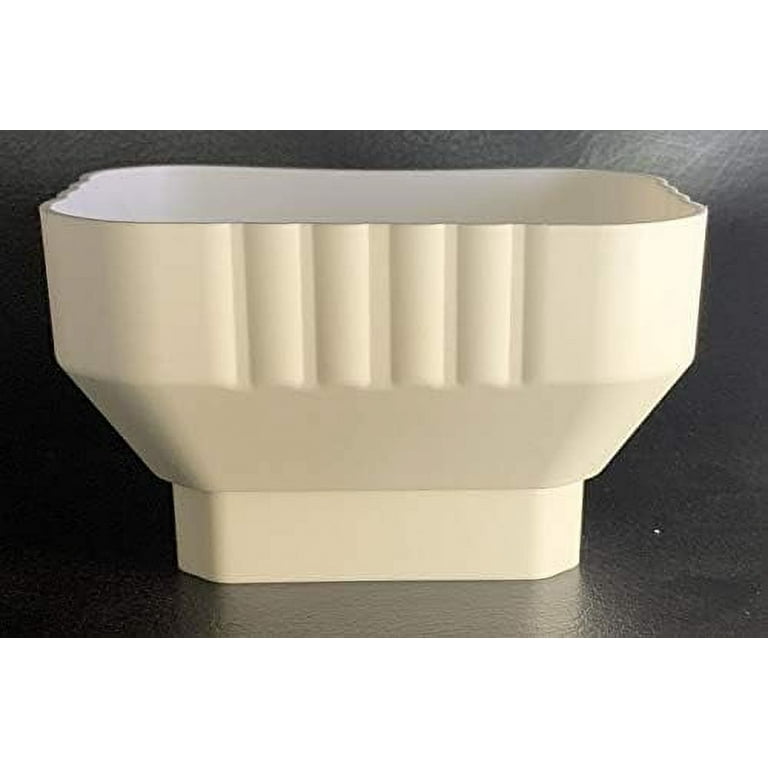 3x4 Downspout To 2x3 Downspout Adapter (white)