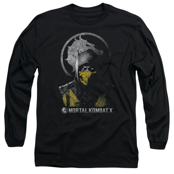Mortal Kombat X - Scorpion Bust - Long Sleeve Shirt - X-Large