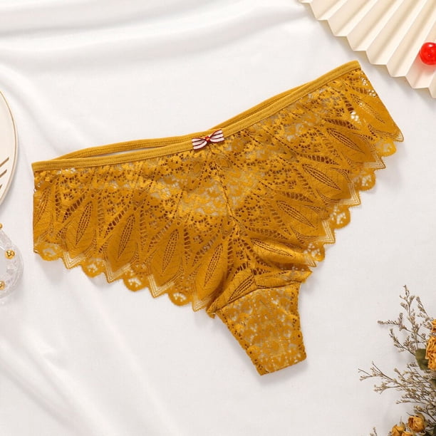 ropa interior femenina Bragas de encaje para mujer ropa interior Sexy de cintura baja calzón calado lencería cómoda sólida tangas mujer
