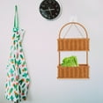 thumbnail image 1 of MERRYHAPY Organizador De Pared De Ratán Sintético Para Flores Y Artículos Variados Color Marrón Claro, 1 of 6