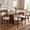 Cream White & Black, variant on Guyou Wooden Dining Chairs Set of 2, Mid-Century Modern Upholstered Chenille Kitchen Chairs with Ergonomic Curved Back, Solid Rubberwood Legs, Accent Side Chairs, Cream White & Walnut