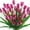 Purple, variant on Morttic 8 Bundles Tulips Artificial Flowers,30 Heads Outdoor Artificial Tulip Faux Plastic Greenery Shrubs Plants UV Resistant for Easter Home Outside Garden Porch Window Decor
