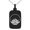 Black, variant on Stainless Steel Lotus Zen Engraved Small Rectangle Dog Tag Charm Pendant Necklace