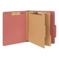 thumbnail image 3 of Six--Section Pressboard Classification Folders, 2 Dividers, Letter Size, Red, 10/Box, 3 of 3