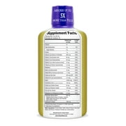 Tropical Oasis - Liquid Beauty | Liquid Vitamin Supplement for Hair, Skin, Nail Growth, Weight Control, Joint Support - Biotin + Hydrolyzed Collagen | Tropical Strawberry, 32 Servings