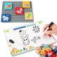 thumbnail image 3 of Tablero De Escritura De Grafiti Diy, Rompecabezas Para Padres E Hijos, 2 En 1, Pintura De Educación Científica, Juguete De Rompecabezas De Bloques De Construcción De Partículas Grandes seitruly FN002726-00, 3 of 6