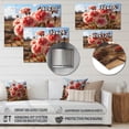 thumbnail image 4 of Designart "Carnations landscape Vibrant I" Floral Metal Art Print, 4 of 5