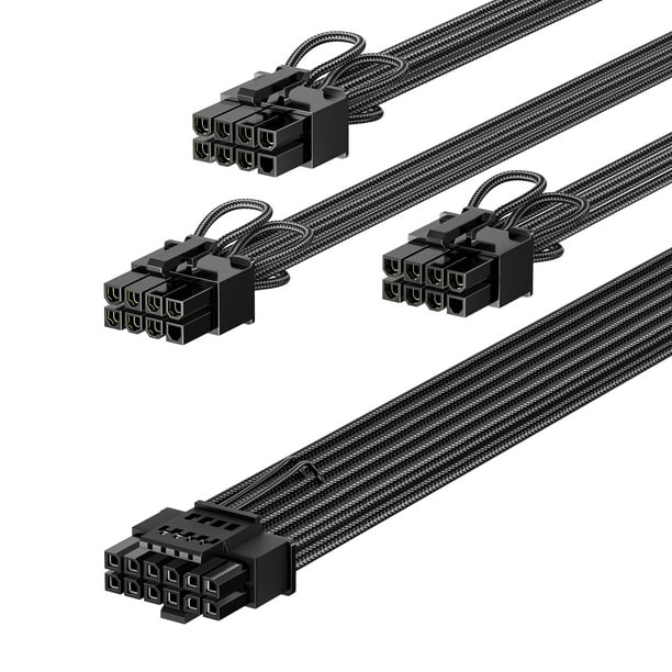 Fasgear PCIe 5.0 GPU Power Cable 70cm 16pin (12+4) 12VHPWR Connector